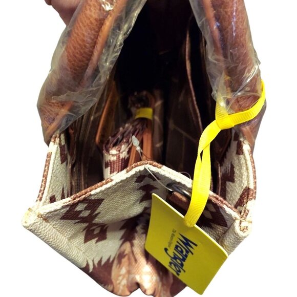 Wrangler Southwestern Aztec Tote Bag Shoulder Strap Dust Bag Montana West WG2203 - Picture 4 of 11